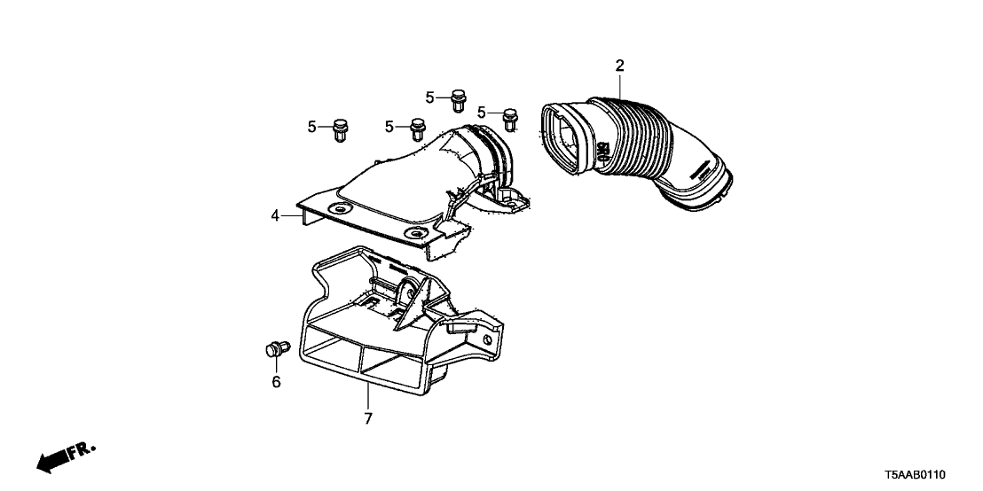 Honda 17249-5R0-J00 Separator, Splash