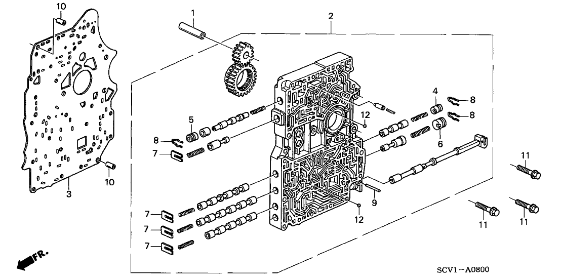 Honda 27112-PRH-010 Plate, Main Separating