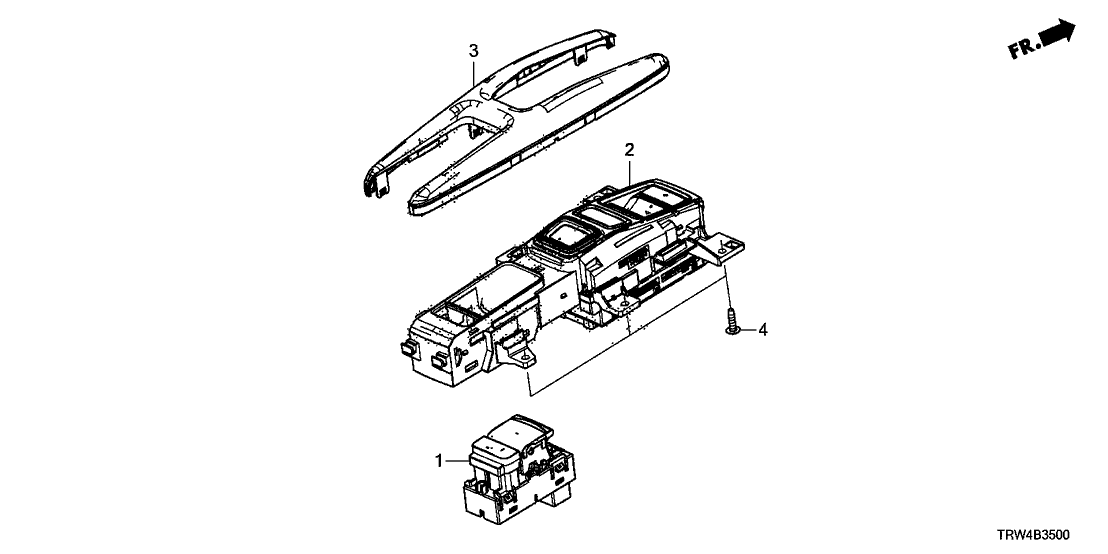 Honda 54100-TRW-F01 SWITCH SUB-ASSY