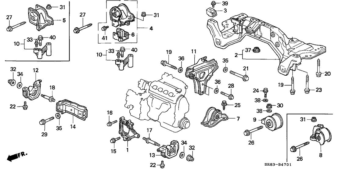 Honda 50200-SR3-A50 Beam, RR. (Power Steering)