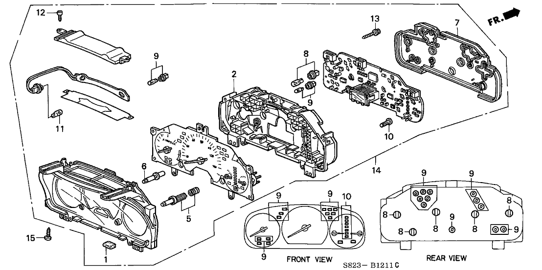 Honda 78151-S84-A02 Knob, Dimmer