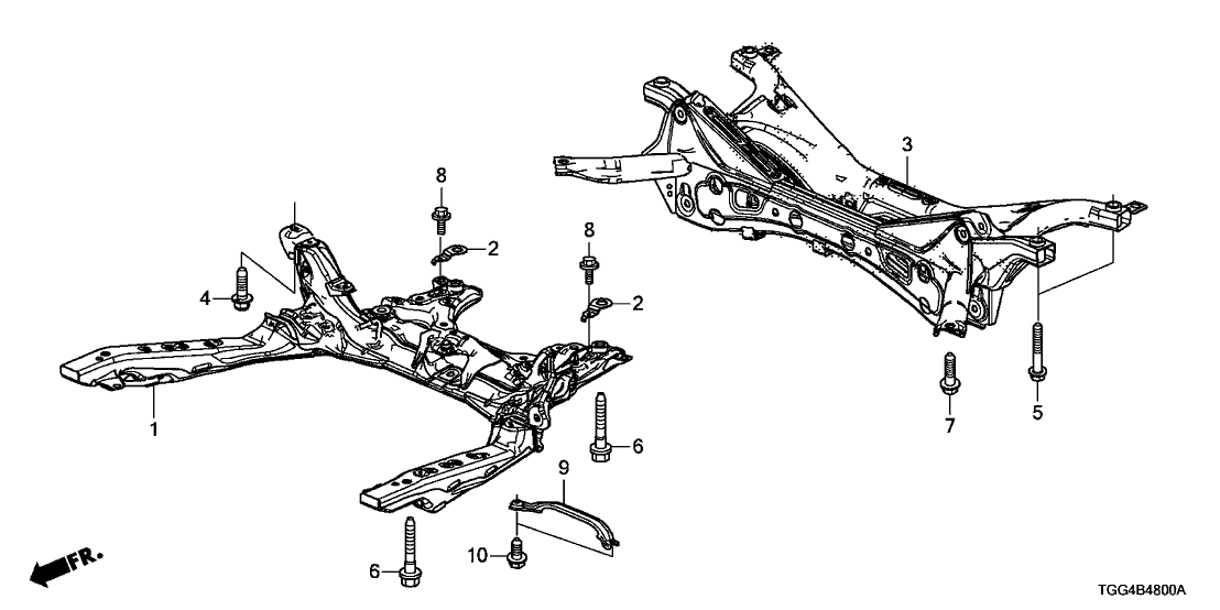 Honda 50200-TEK-M02 Sub-Frame, Front