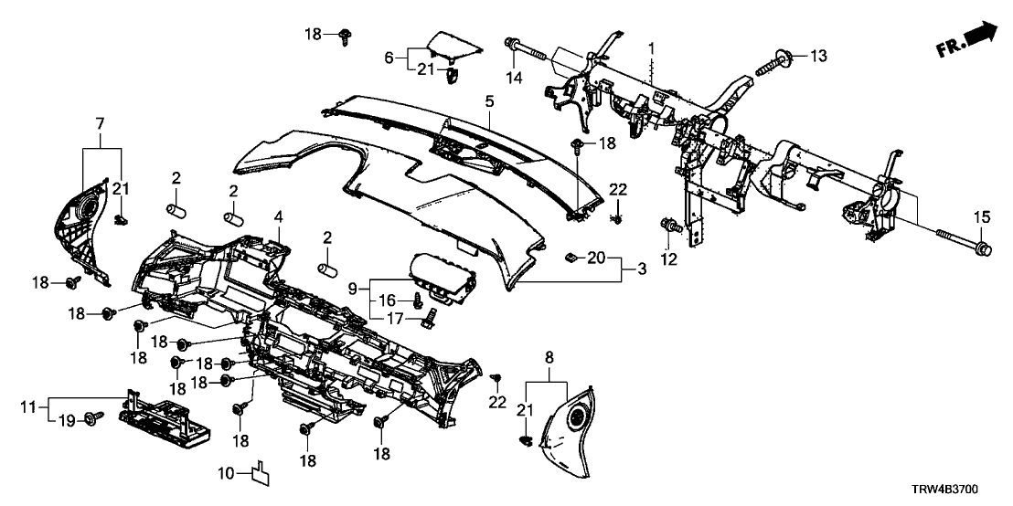 Honda 77820-TRT-A81 Set, As Module Assembly