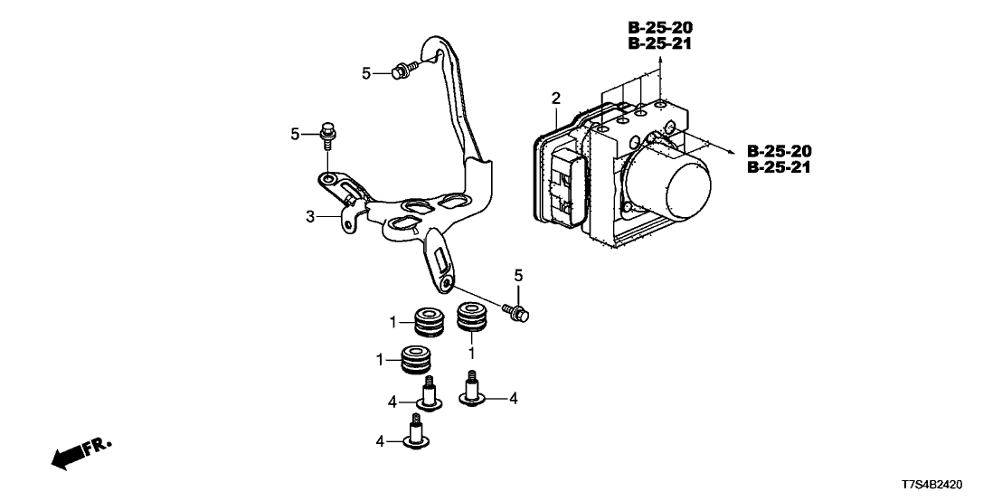 Honda 57110-T7X-335 Modulator Assembly, Vs