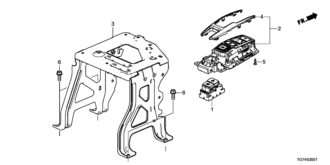 Honda 54100-TG7-A55 Switch Sub-Assy.