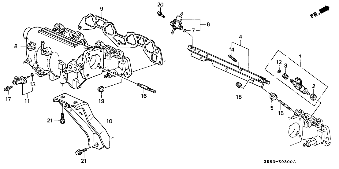 Honda 17132-P28-A00 Stay, In. Manifold