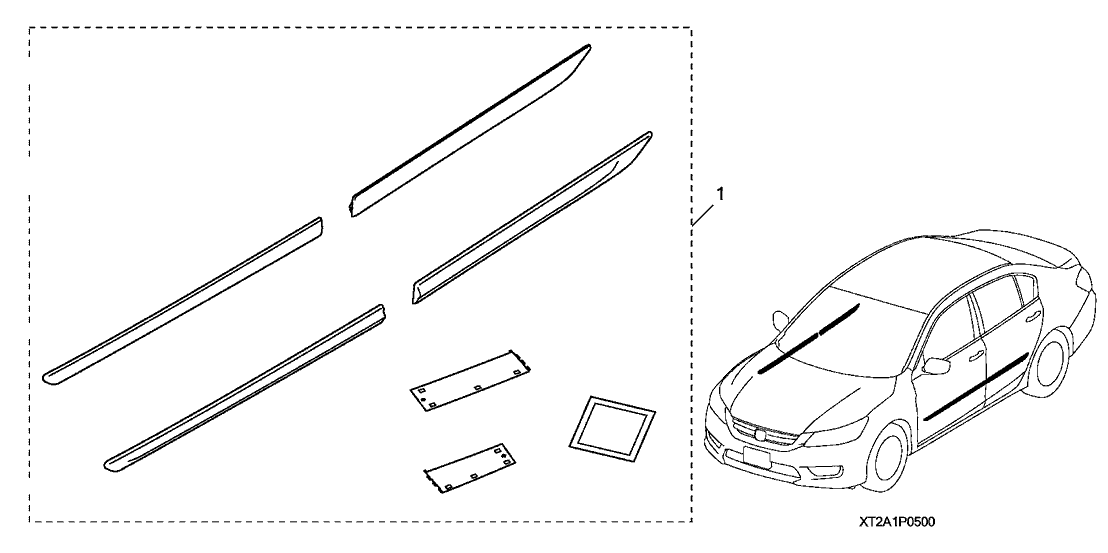 Honda 08P05-T2A-1A1 BDY SD MOLD R-543P