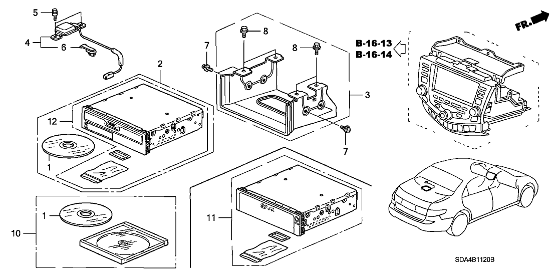 Honda 39835-SDA-A41 Antenna Assembly, Gps