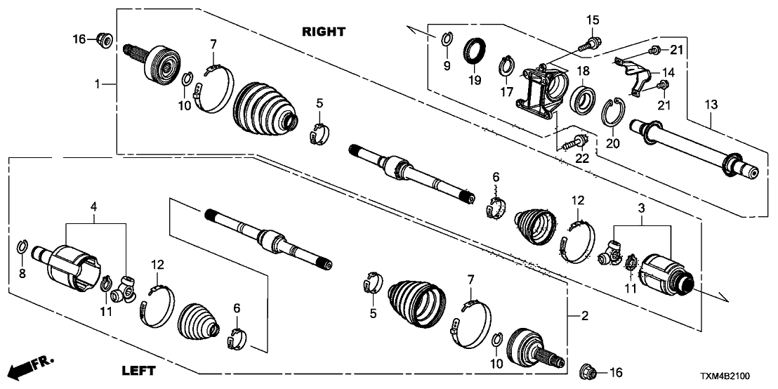 Honda 44391-T6C-J01 Band, Shaft Boot