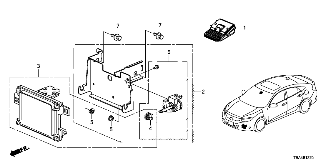 Honda 36160-TBC-A03 Camera Assy,Monoc