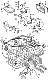 1982 Honda Accord Valve Assy., Cranking Opener Solenoid Diagram for 36162-PC1-004