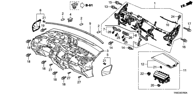 2014 Honda Civic Instrument Panel Diagram
