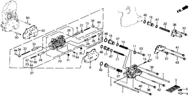 1988 Honda Prelude Body Sub-Assembly, Secondary Diagram for 27705-PK4-020