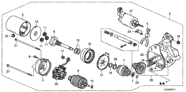 2013 Honda Ridgeline Washer A Diagram for 31218-RYE-A01