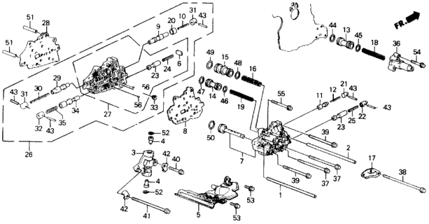 1991 Honda Prelude Strainer, Transmission (ATf) Diagram for 25420-PY8-J10