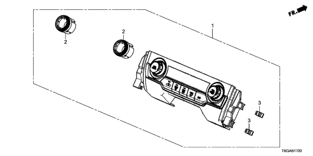 2020 Honda Civic 2 Door LX KA CVT Auto Air Conditioner Control Diagram