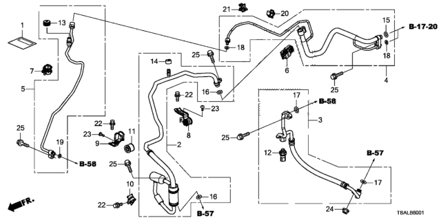 2020 Honda Civic A/C Air Conditioner (Hoses/Pipes) Diagram 2