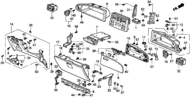 1996 Honda Odyssey Holder Assembly, Cup (Medium Taupe) Diagram for 77230-SX0-A01ZC
