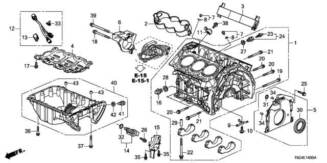 2019 Honda Ridgeline Washer, Drain (18MM) Diagram for 90401-P8A-A00