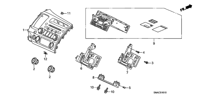 2011 Honda Civic Screw (M2.6X6) Diagram for 39104-SNA-A21