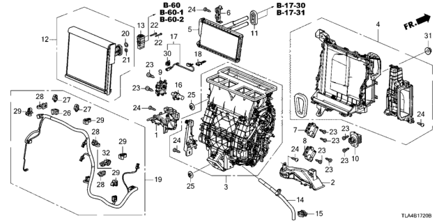 2019 Honda CR-V Heater Unit Diagram