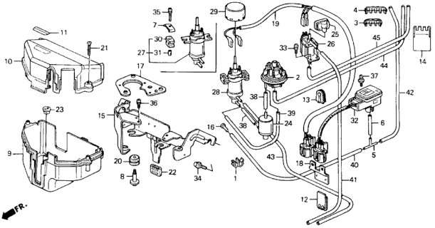 1990 Honda Accord Screw-Washer (4X12) Diagram for 93893-04012-08