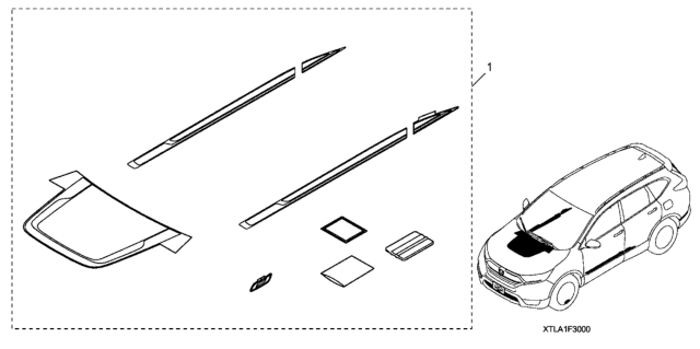 2021 Honda CR-V 5 Door EXL (AWD/MARYSVILLE) KA CVT Sticker Package Diagram