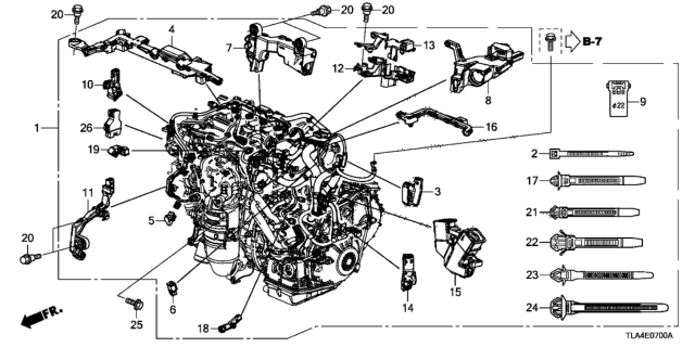 2019 Honda CR-V Engine Wire Harness Diagram
