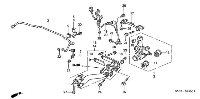 2004 Honda Civic Knuckle, Right Rear (Abs) Diagram for 52210-S5T-A00