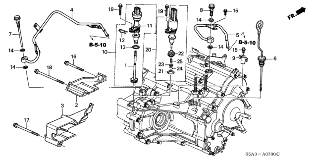 2002 Honda Civic Holder, Speed Sensor (Denso) Diagram for 78420-S04-951