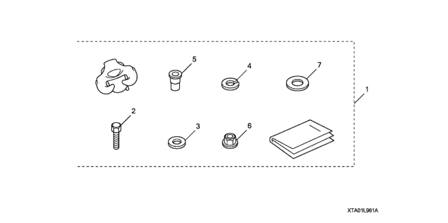 2020 Honda Civic 2 Door LX KL CVT Cargo Hook Diagram