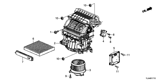 2019 Honda CR-V Heater Blower Diagram