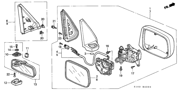 2000 Honda CR-V Screw-Washer (5X12) Diagram for 90145-S50-003