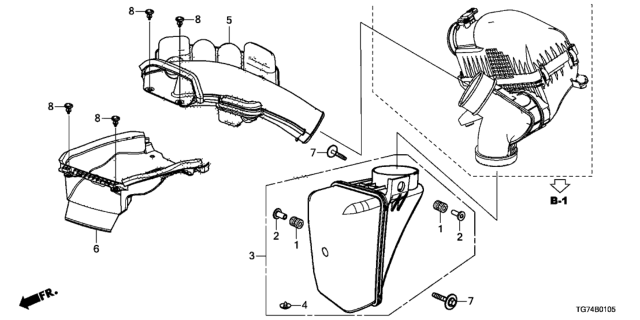 2021 Honda Pilot Resonator Chamber Diagram