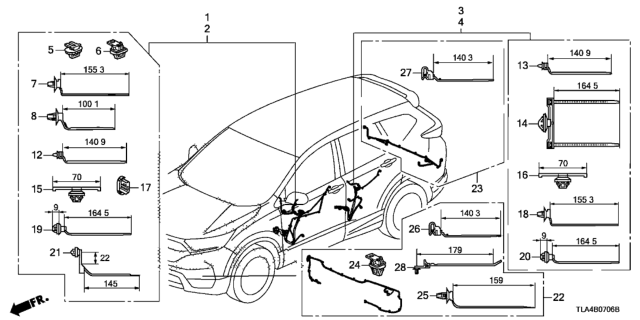 2019 Honda CR-V Wire Harness Diagram 7