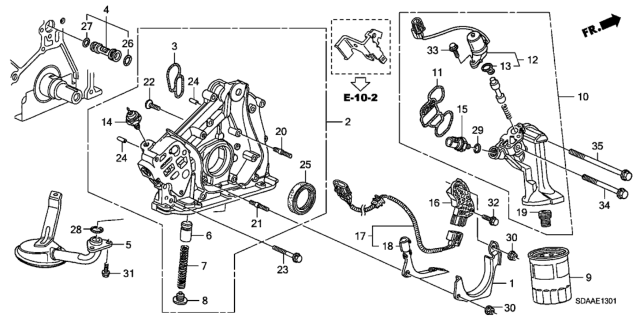 2007 Honda Accord Bolt, Stud (6X18) Diagram for 92900-06018-1B
