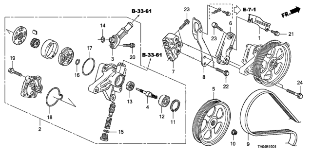 2009 Honda Accord Bolt, Flange (8X40) Diagram for 95701-08040-07