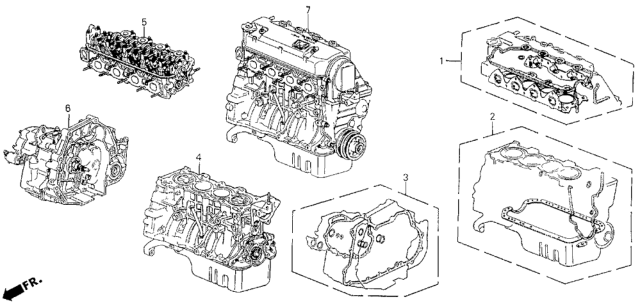 Gasket Kit, Cylinder Head Diagram for 06110-P2K-020