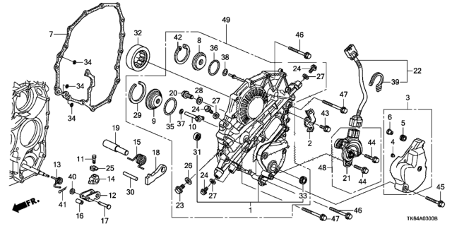 2010 Honda Fit Gasket (10MM) Diagram for 90471-PW7-A00