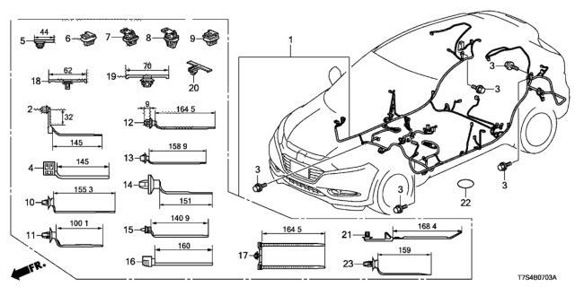 2019 Honda HR-V Wire Harness Diagram 4