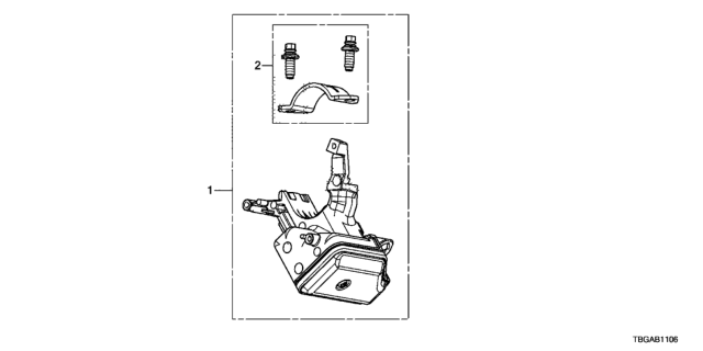 2020 Honda Civic Key Cylinder Components (Smart) Diagram