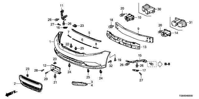 2013 Honda Civic Screw, Tapping (4X20) (Po) Diagram for 93913-145G0