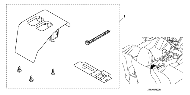 2020 Honda Fit Armrest Switch Kit Diagram