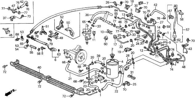 1988 Honda Prelude Clamp D (15.5MM) Diagram for 53729-671-003