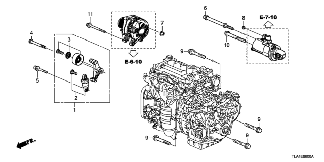 2019 Honda CR-V Auto Tensioner Diagram