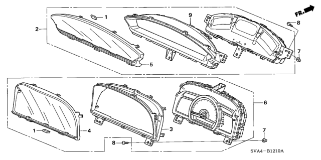 2008 Honda Civic Lens Diagram for 78156-SVA-A01