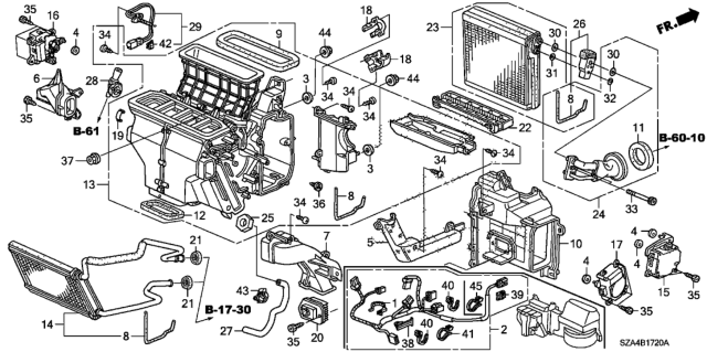 2014 Honda Pilot Heater Unit Diagram