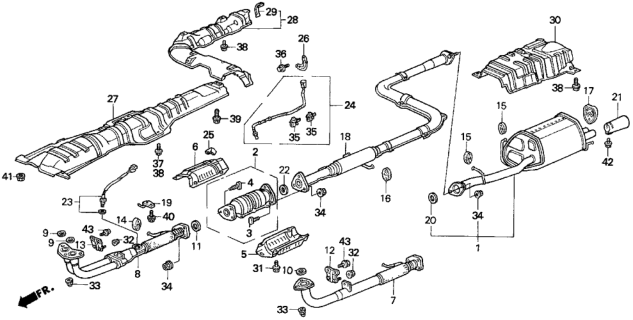 1996 Honda Prelude Gasket, Pre Chamber (57.5MM-58.5MM) Diagram for 18393-SS0-J30