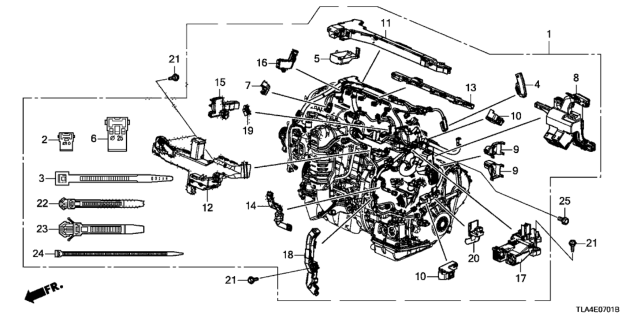 2019 Honda CR-V Engine Wire Harness (2.4L) Diagram