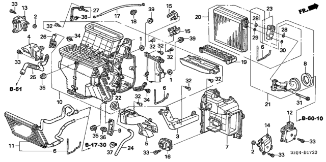 2005 Honda Odyssey Transistor, Power Diagram for 79330-SDG-W41